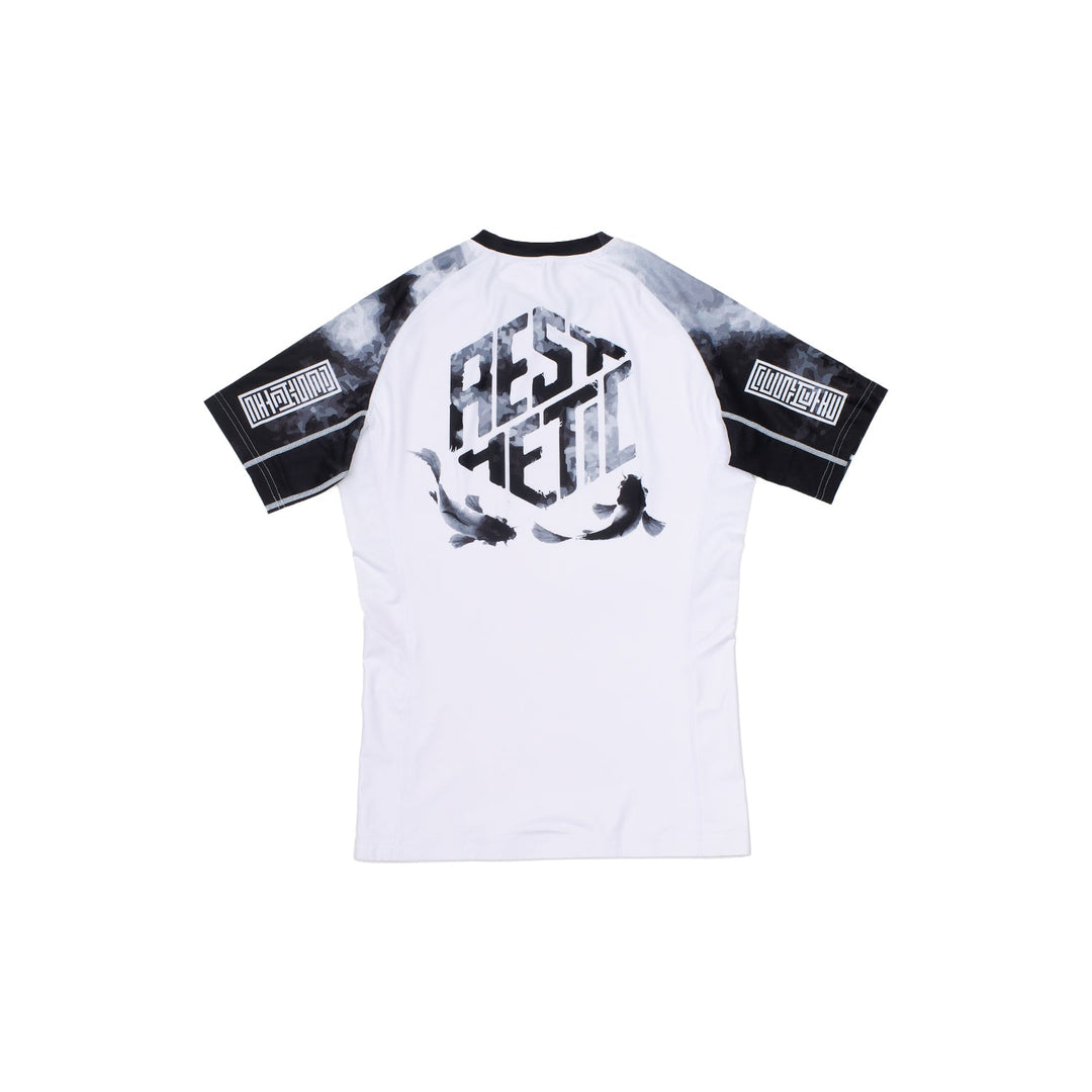 Sumi-E Short Sleeve Rashguard (White)