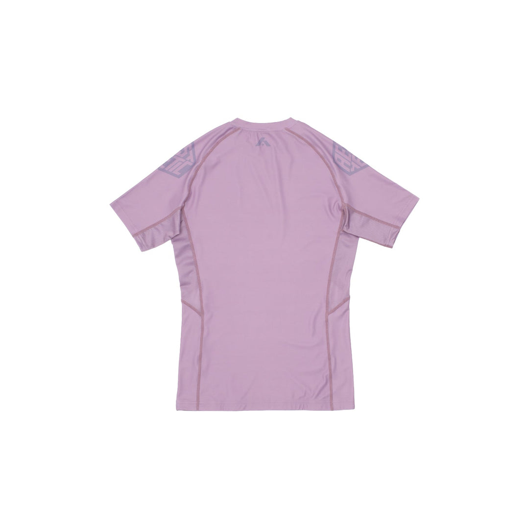 Pastel Dusty Purple Short Sleeve Rashguard