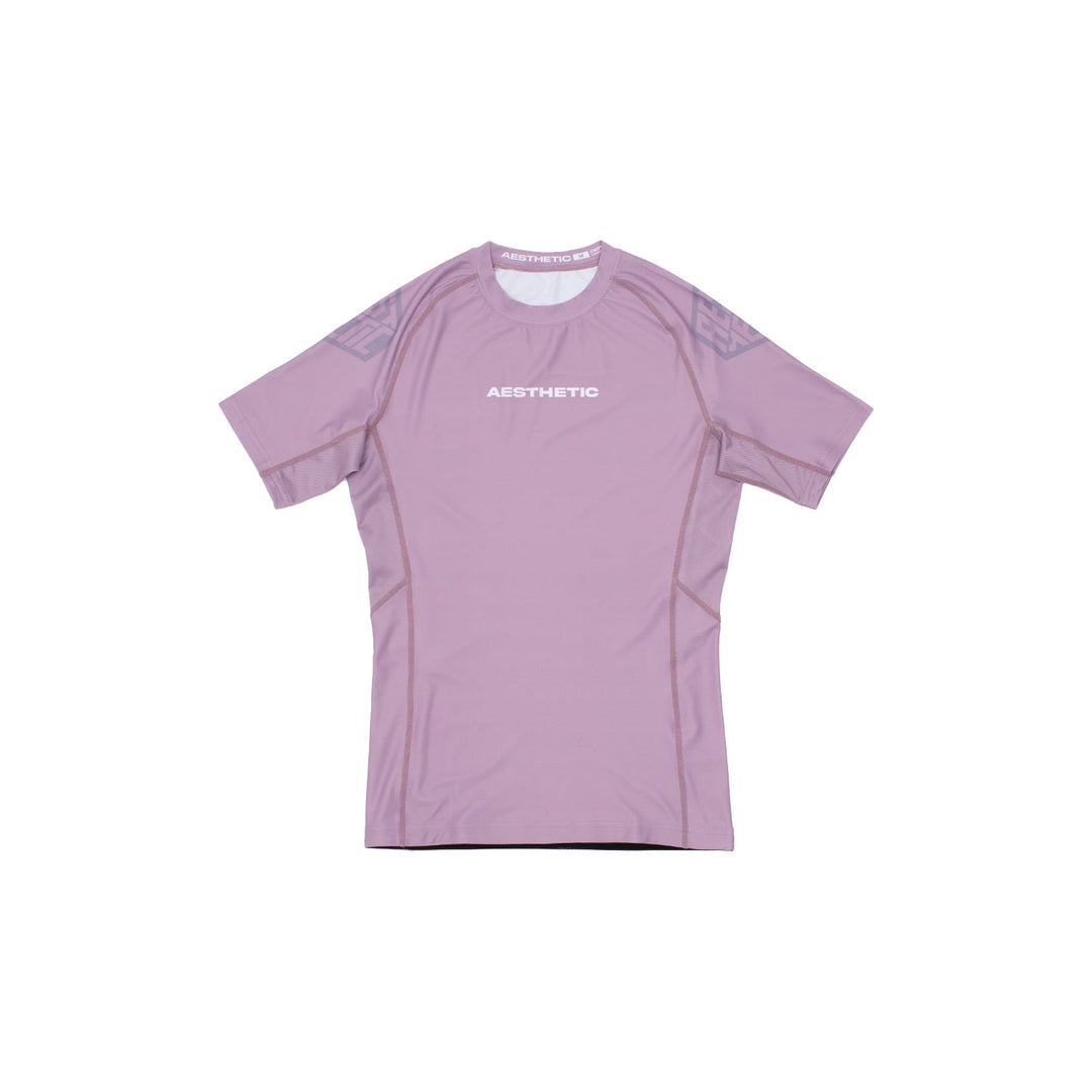 Pastel Dusty Purple Short Sleeve Rashguard