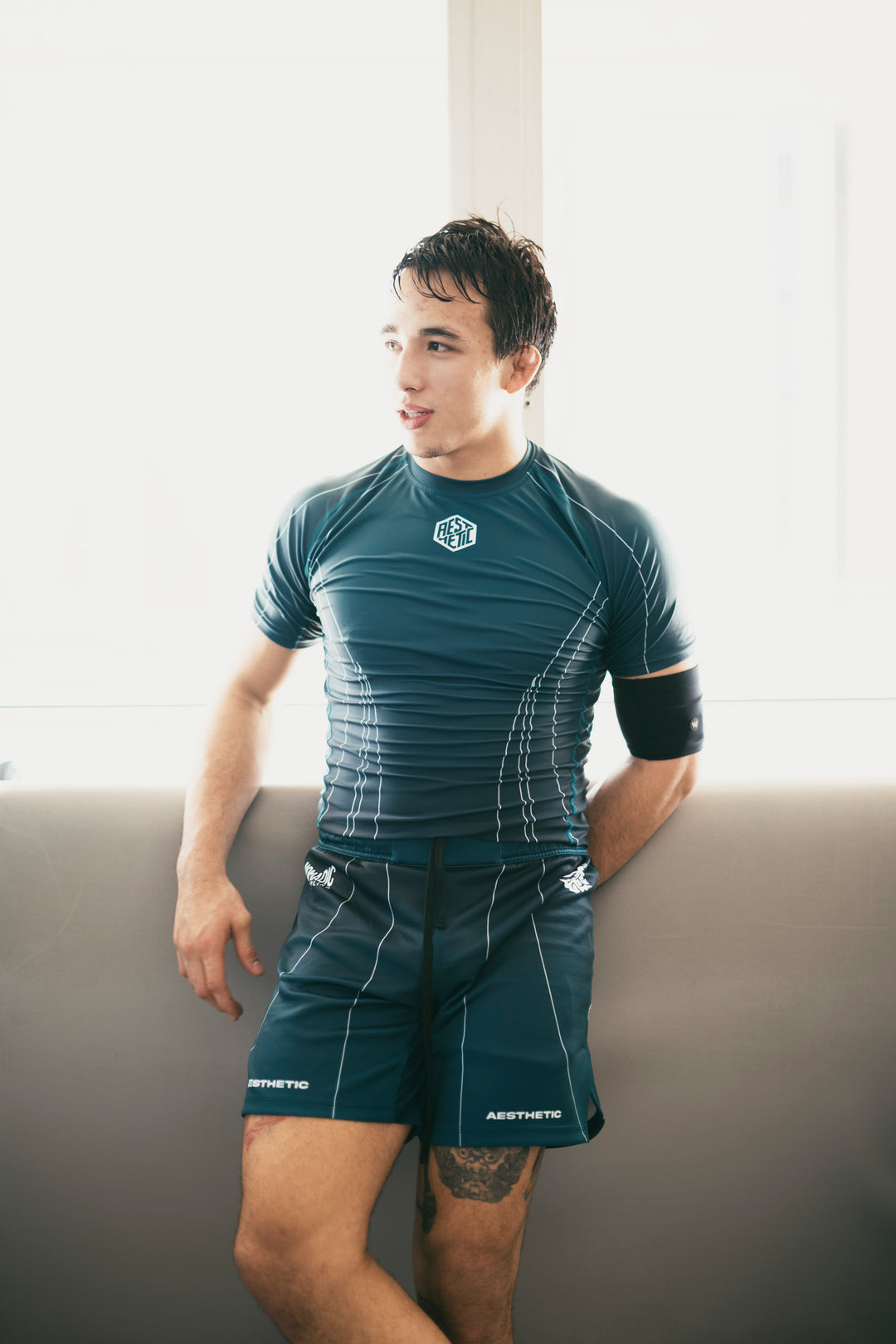 'Motion' Jozef Chen Combat Shorts (Castleton Green)