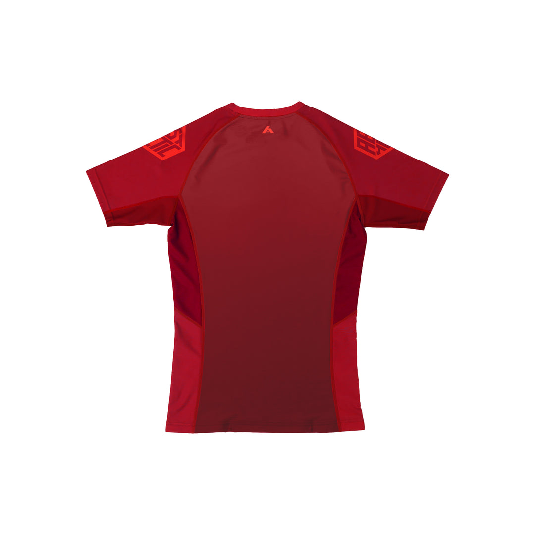 Crimson Short Sleeve Rashguard