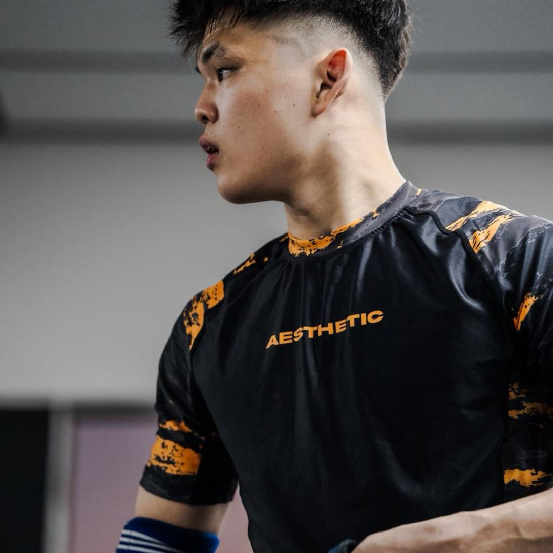 'Blaze' Camo Short Sleeve Rashguard