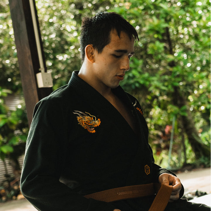 'Dragon' Kimono (Black)