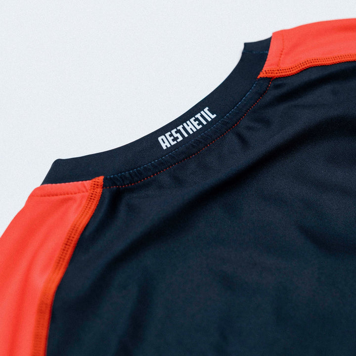 'Moto' Long Sleeve Rashguard (Red)