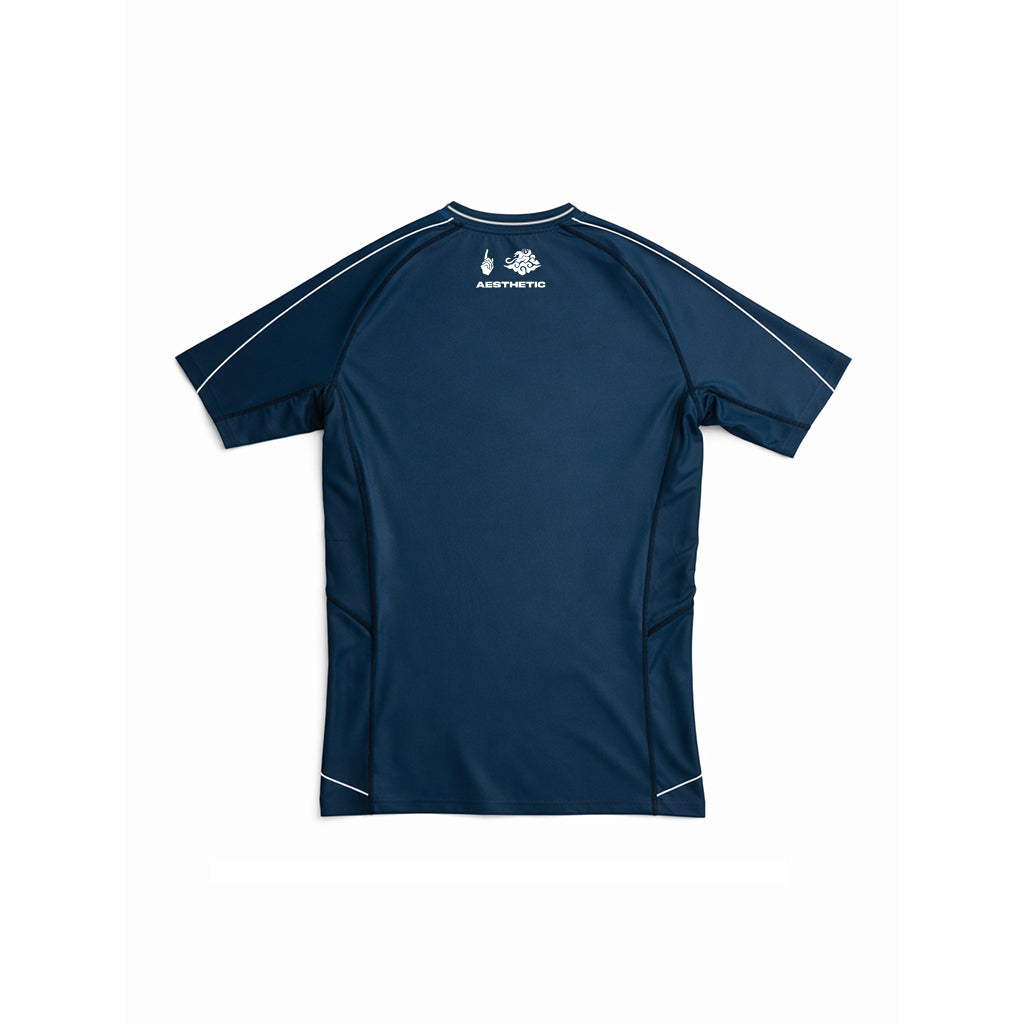 'Fine Lines' Jozef Chen Short Sleeve Rashguard (Ink)