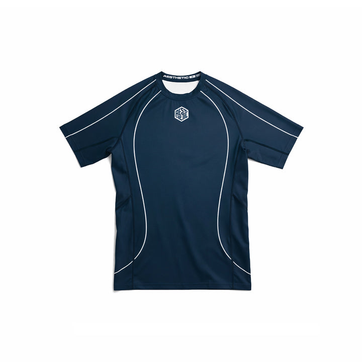 'Fine Lines' Jozef Chen Short Sleeve Rashguard (Ink)