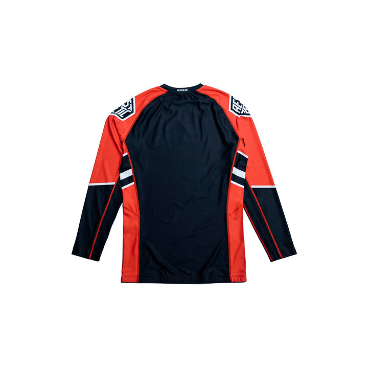 'Moto' Long Sleeve Rashguard (Red)