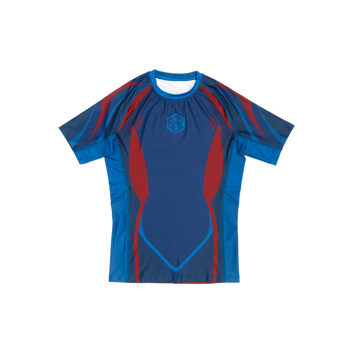 'Prussian Blue' Jozef Chen Short Sleeve Rashguard